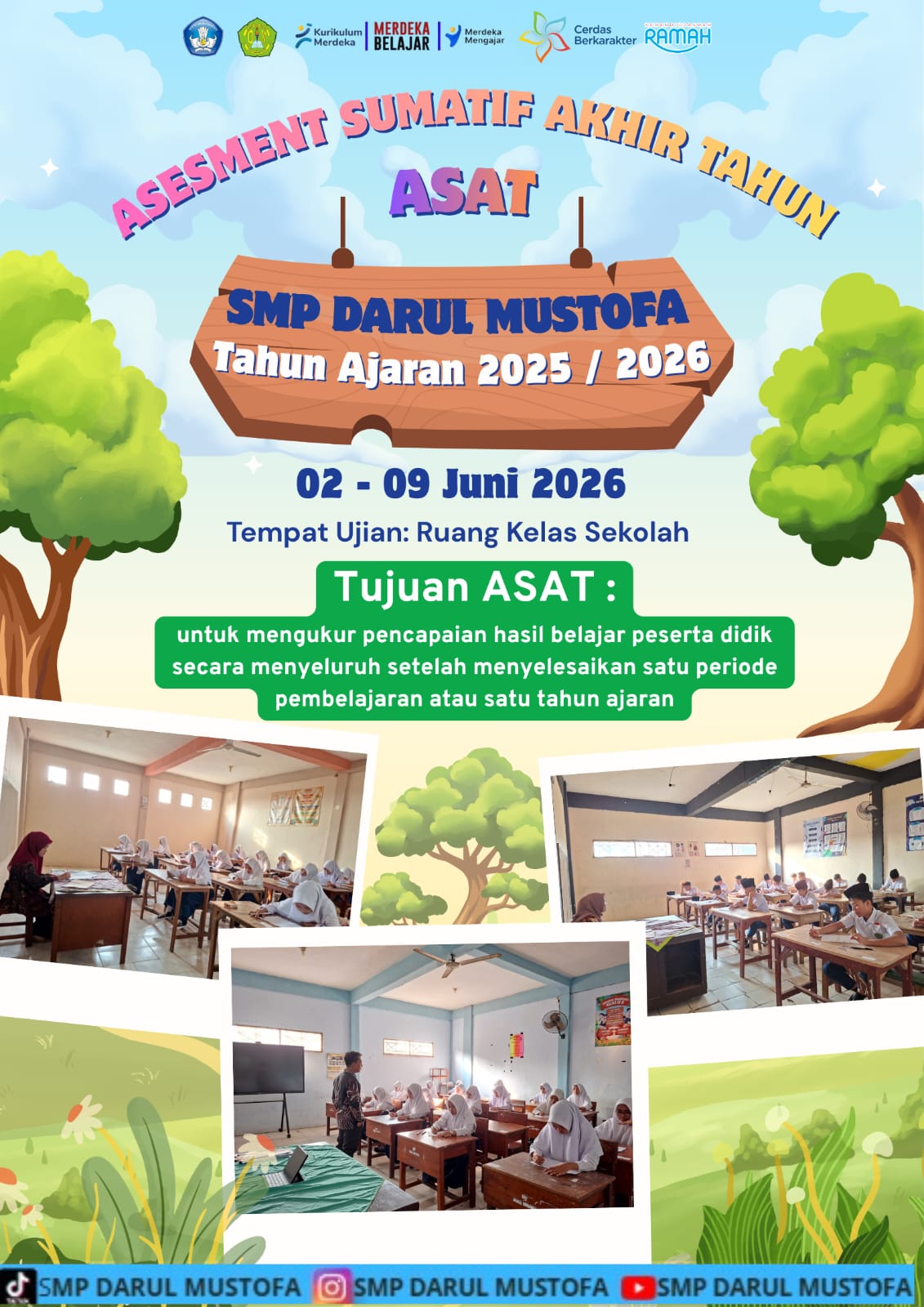 Pelaksanaan ASAT kelas VII-VIII Tahun 2025-2026