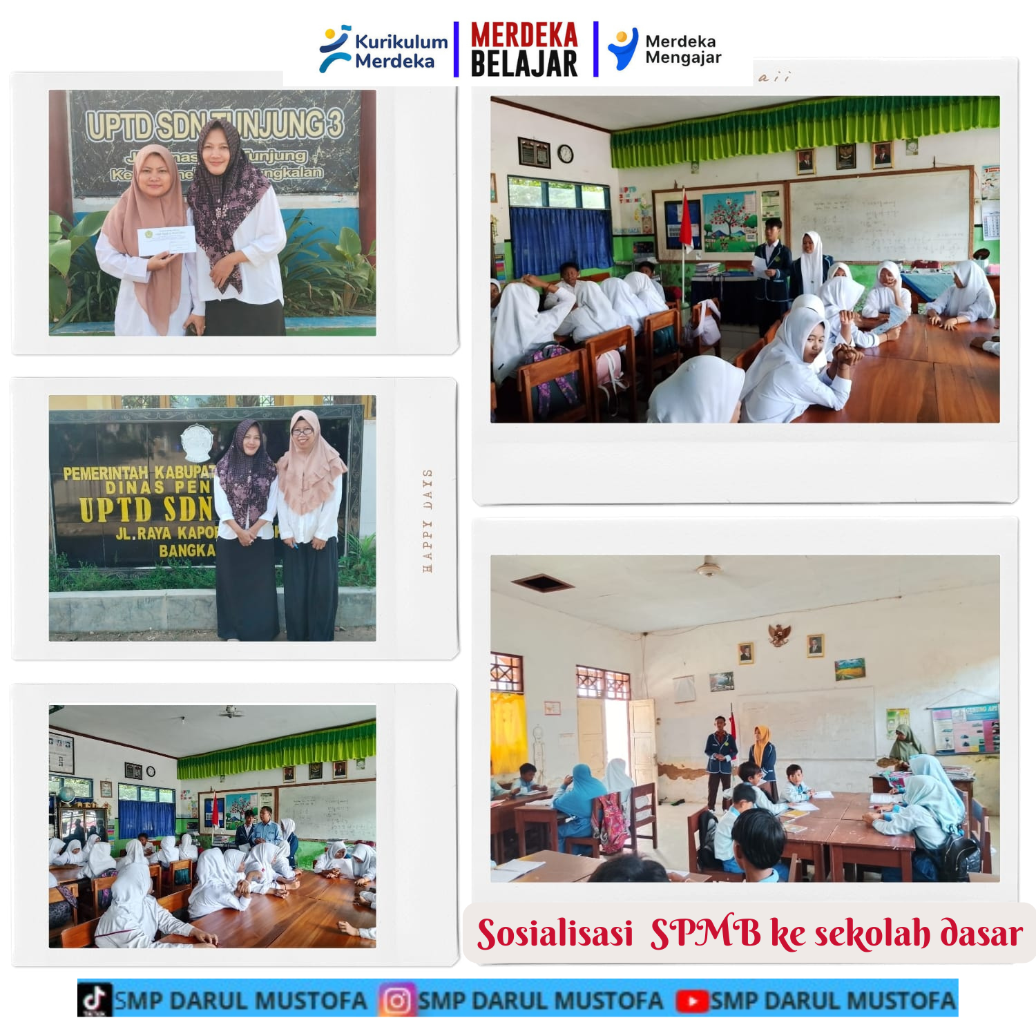 SOSIALISAI SPMB KE SEKOLAH DASAR YANG ADA DI DAERAH KECAMATAN BURNEH